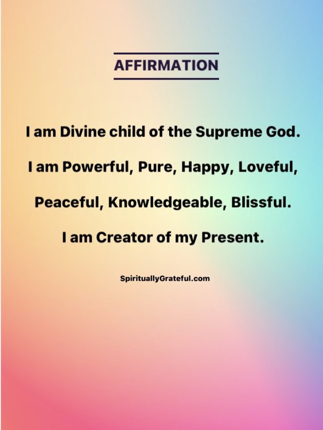 soulful Affirmations for happy life