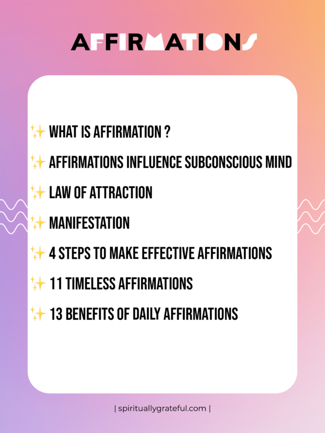 AFFIRMATIONS- REWRITE YOUR LIFE