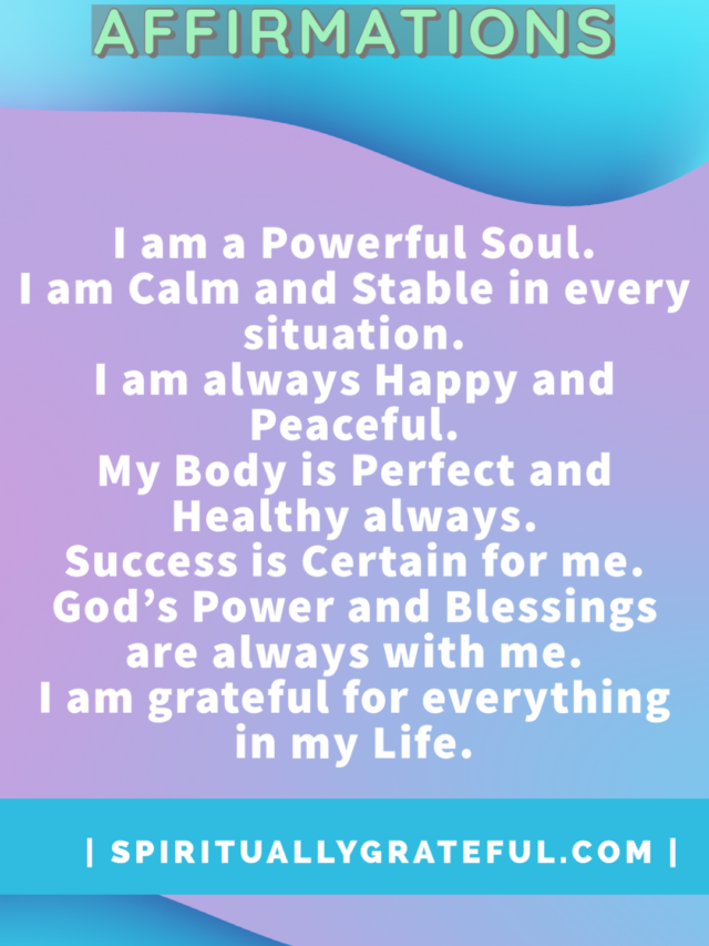 everyday affirmations